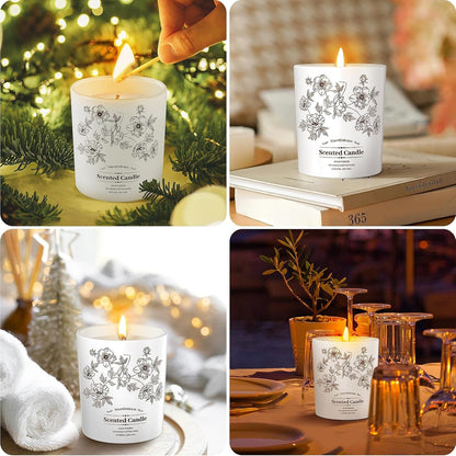 Deluxe Scented Candle for Women & Men, Vanilla Coconut, 8 Oz7