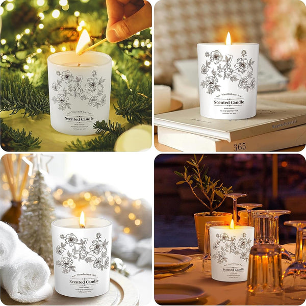 Deluxe Scented Candle for Women & Men, Vanilla Coconut, 8 Oz7