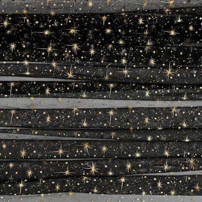Black Gold Star Gauze Tablecloth 60X120 Inch Rectangular9