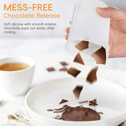 Silicone Cups for Melting Chocolate, 4Pcs 250Ml & 350Ml8