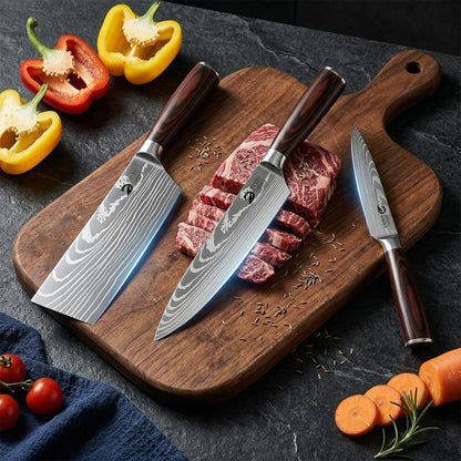 Kitchen Knife Set 3 Pieces, Professional Chef Knives Set Gift Box5
