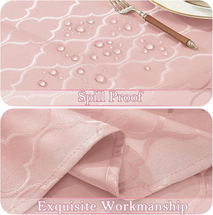 Tablecloth Rectangle, Jacquard, 52" X 70", Pink6