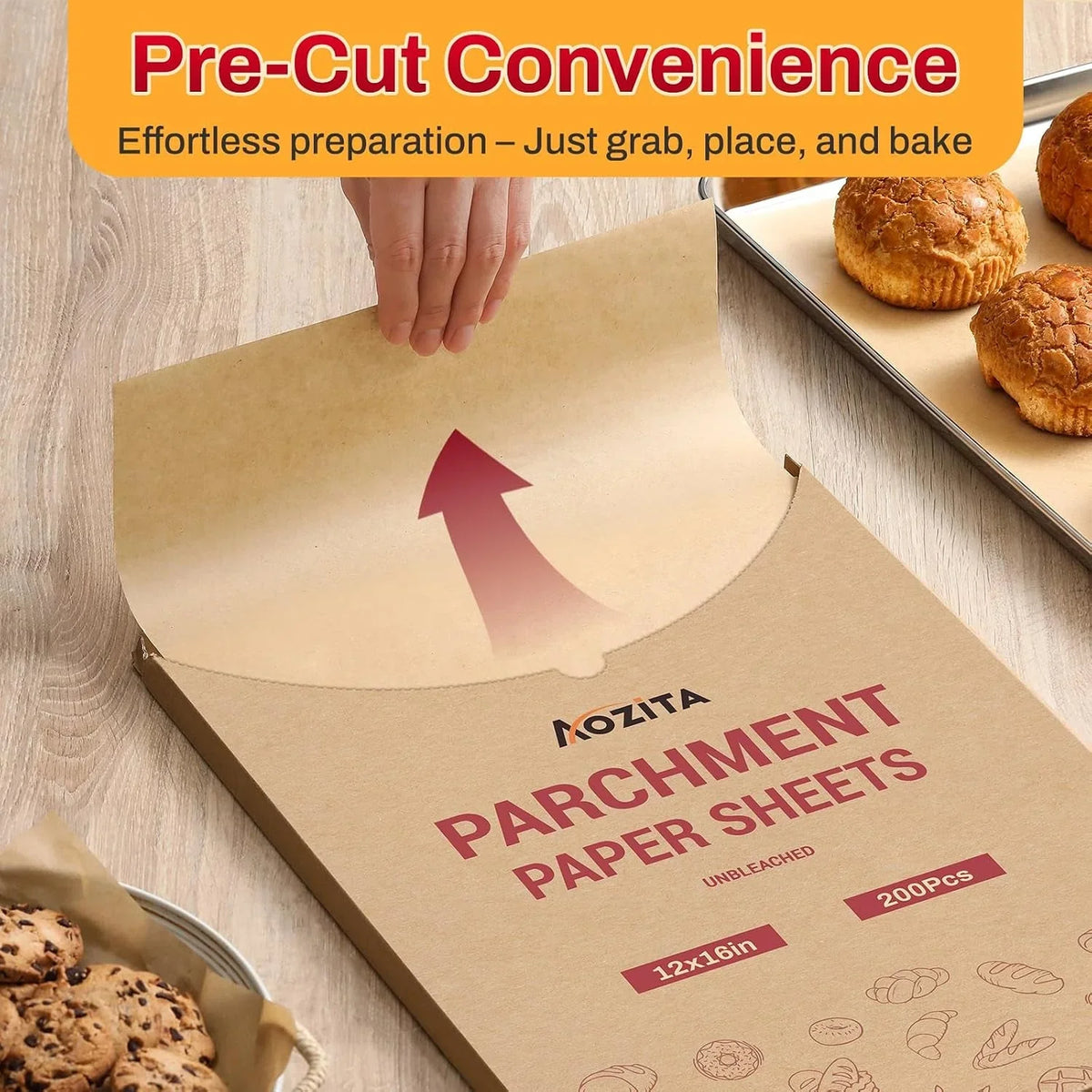 200pcs-12x16-inch-unbleached-parchment-paper-sheets-for-baking-pre-cut-non-stick-parchment-paper-for-baking-cooking-grilling-air-fryer-half-sheet-baking-sheets-for-baking-cookies-cooking-oven