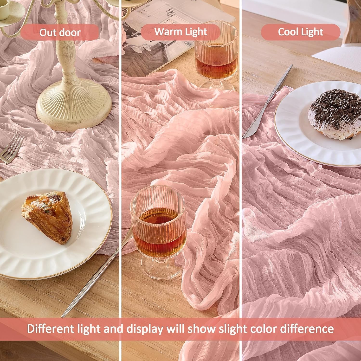 6-pack-dusty-pink-cheesecloth-table-runners-boho-gauze-home-decor