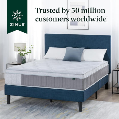 Zinus 12 Inch Queen Cool Support Hybrid Mattress, Medium Firm Feel8