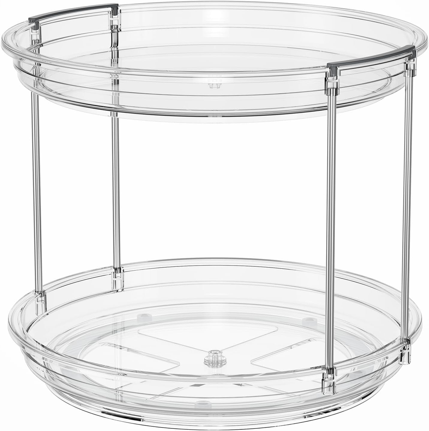 2-tier-lazy-susan-turntable-organizer-9-25-rotating-spice-rack-organization-for-cabinet-kitchen-pantry-countertop-bathroom-vanity-medicine-cabinet-organizer-clear