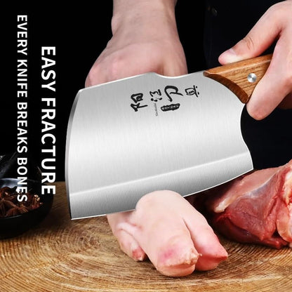 Meat Cleaver, Chopping and Cutting Dual Purpose Knife, Ultra-Sharp round Head Bone Chopping Knife, Fish Knives7
