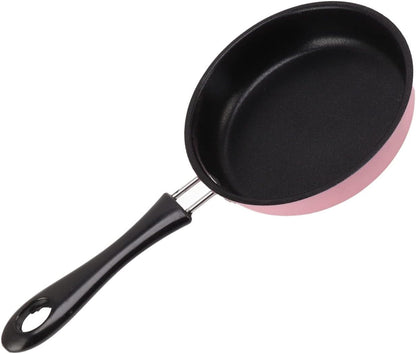 3 Inch Smamini Frying Pan Stainless Steel Nonstick Egg Pan 12Cm Induction Safe with Long Handle for Quick Breakfast Cooking (Pink)4