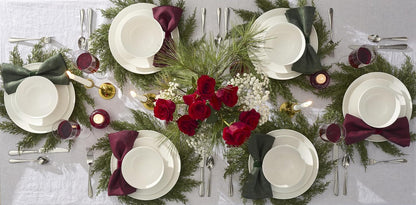 Studio 1414 Coupe Bone China 12-Piece Dinnerware Set for 49