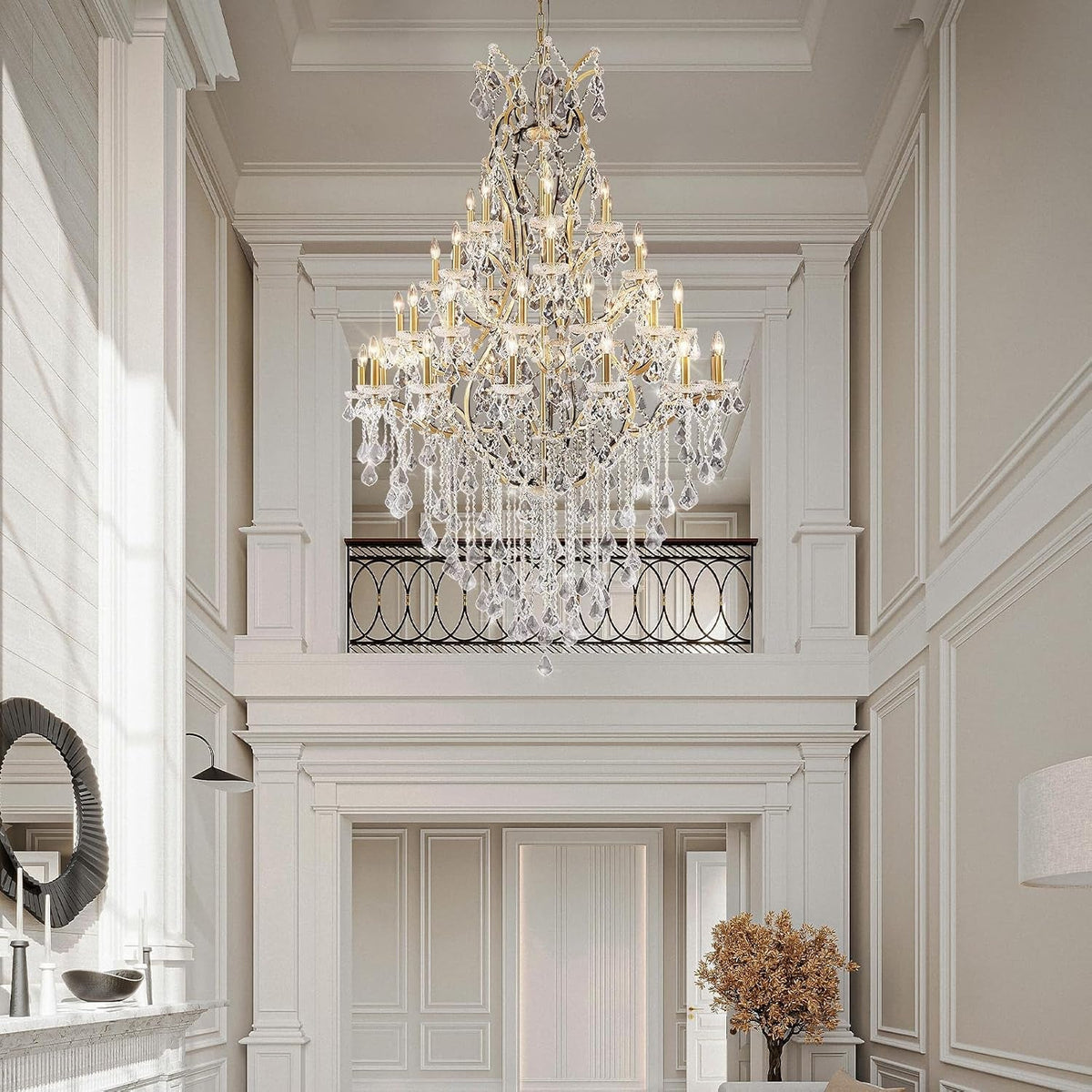 44-lights-large-crystal-chandelier-for-high-ceilings-brass-chandelier-modern-light-fixture-maria-theresa-chandeliers-for-foyer-entryway-staircase-living-lobby-h75-2-x-d49-2-included-bulbs