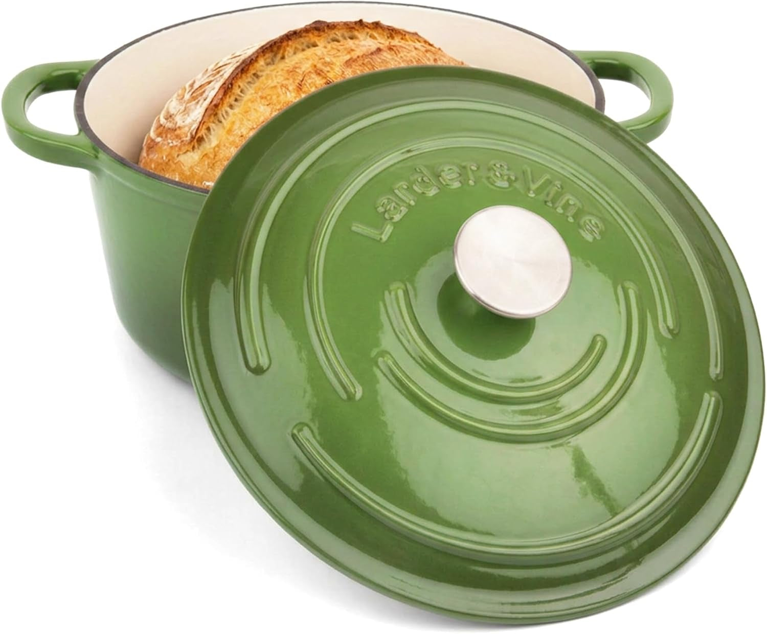 5-7-qt-enameled-cast-iron-dutch-oven-pot-with-lid-okra-round-cocotte-for-sourdough-bread-baking-soups-stews-slow-cooking-oven-safe-to-500-f-induction-compatible