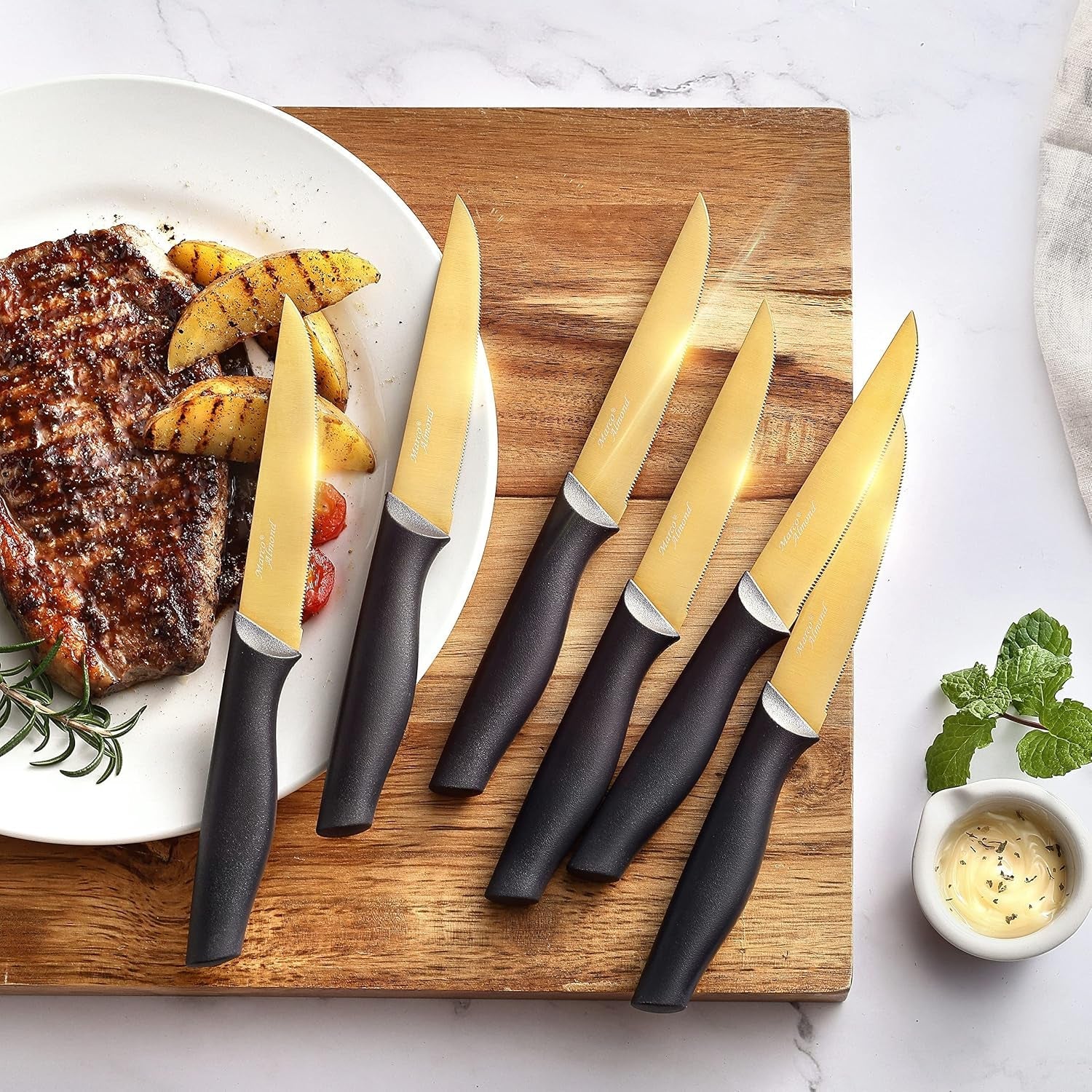 ®-gold-knife-set-with-block-kya23-14-pieces-stainless-steel-chef-cutlery-knives-set-for-kitchen-with-acrylic-stand-gold-color-stainless-steel-knives-set-w-acrylic-stand-razor-sharp-non-stick-anti-rust-ergonomic-handle-full-tang-gift-box