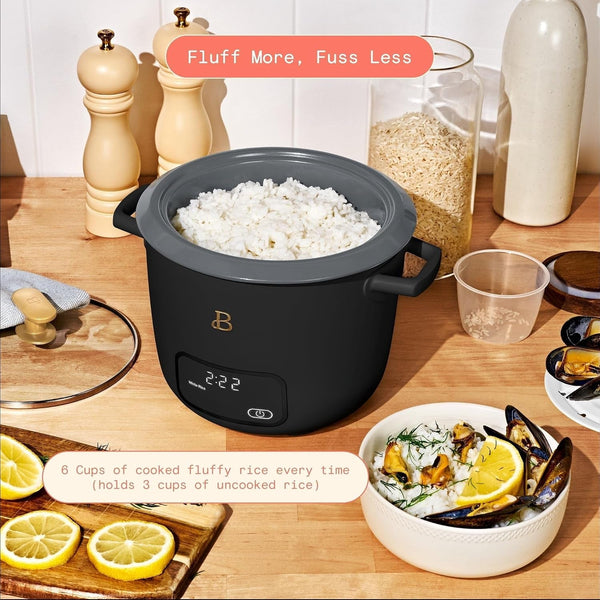 Small Digital Rice Cooker 6 Cup | Programmable Rice Maker, Glass Lid, Non Toxic Ceramic Inner Pot, Food Steamer, for Brown Rice2