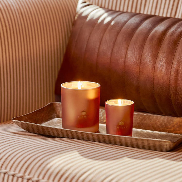 Thymes Scented Candles for Home Decor - Luxury Home Fragrance Gifts for Women & Men - Fall Candles with Creamy Pumpkin, Nutmeg, & Cinnamon - Burnt Orange (Pumpkin Laurel, 6.5 Oz)4