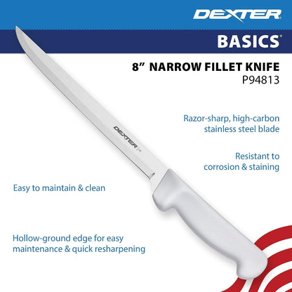 P94813 Narrow Fillet Knife, 8-Inch, White3