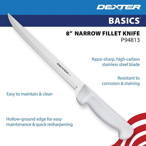 P94813 Narrow Fillet Knife, 8-Inch, White3