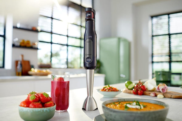 Philips Promix Viva Collection Handblender, 300W Blending Power, Speedtouch, Promix Technology, Easy & Intuitive, On-The-Go Tumbler, Black, (HR2627/91) | Speedtouch Control – 300 W Blending Power, Smooth Anti-Splash Results, On-The-Go Tumbler Included (HR5