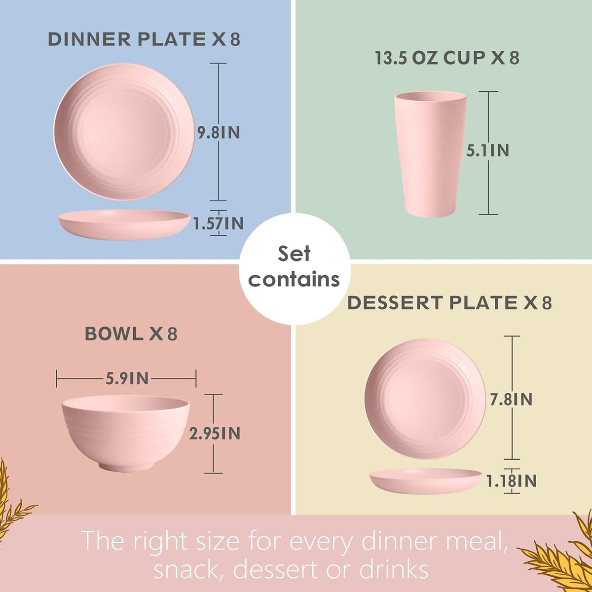32-piece-plates-and-bowls-sets-for-8-pink-kitchen-dinnerware-sets