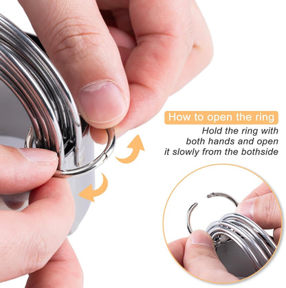 Biscuit Cutter Set, round Cookie Cutters with Handle | 5 Pieces Stainless Steel Circle Professional Baking Dough Tools for Cake5