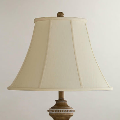 Pre-Assembled Ginna Creme Extra Large Bell Lamp Shade 9X18X13 (Spider) | 9" Top X 18" Bottom X 12.5" High X 13" Slant Replacement for Table + Floor Lamps Harp + Finial2