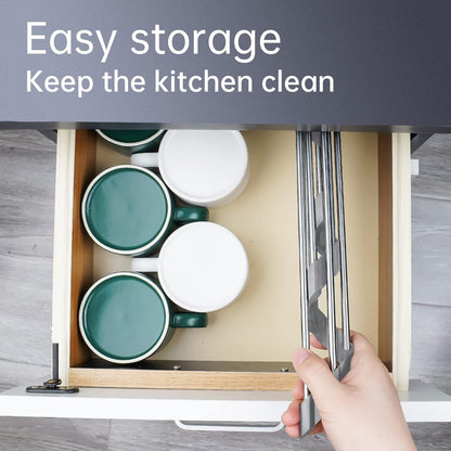 Triangle Roll-Up Dish Drying Rack for Sink Corner Small Foldable Stainless Steel over the Sink Multipurpose Kitchen Drainer Caddy Organizer Storage Space Saver Shelf Holder (Gray)6