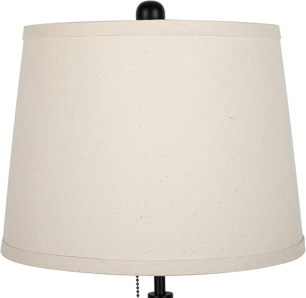 Bedside Table Lamps Set of 2: Tall Black Table Lamps for Living Room End Table | Height Adjustable 3-Way Dimmable Nightstand Lamp with Pull Chain Switch Modern Lamps for Bedroom Office(Bulbs Included)7