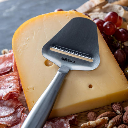 Boska Stainless Steel Cheese Slicer - Copenhagen for All Types of Cheese - Multi-Functional Cheese Slicer - Handheld Slicer - Silver Non-Stick - Dishwasher Safe - for Kitchen Cooking2