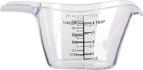 2 Oz Measuring Cup, 1/4 Cup Acrylic Measuring Cups, Clear2