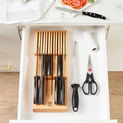 Twin Signature 11-Piece German Knife Set with In-Drawer Block, Razor-Sharp, Made in Company-Owned German Factory with Special Formula Steel Perfected for Almost 300 Years, Dishwasher Safe4