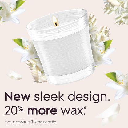 1-Wick Scented Candle Jar, Clean Linen, Air Freshener Infused with Essential Oils, 4.08 Oz, 2 Count3