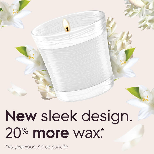 1-Wick Scented Candle Jar, Clean Linen, Air Freshener Infused with Essential Oils, 4.08 Oz, 2 Count3