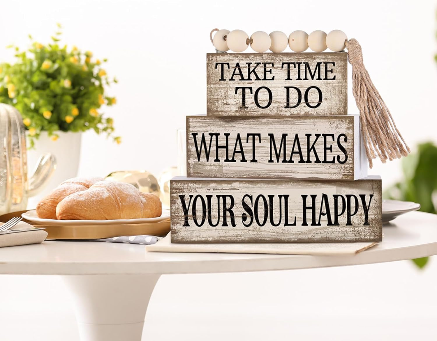 4-pcs-farmhouse-tabletop-decoration-inspirational-tiered-tray-decor-rustic-wooden-block-sign-take-time-to-do-what-makes-your-soul-happy-blocks-with-beads-tassel-home-shelf-centerpiece
