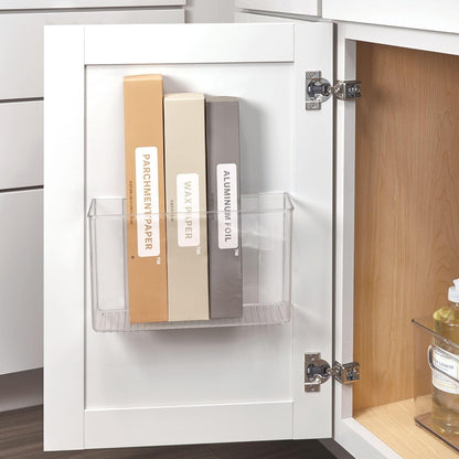 Adhesive Organizer Bin, Set of 2, Clear6