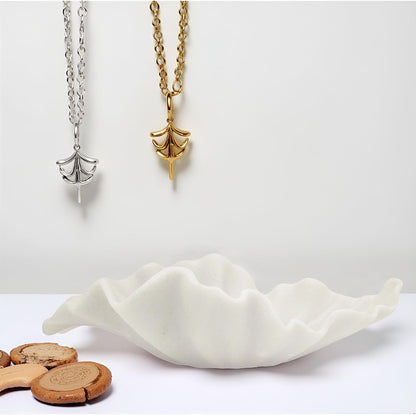 Off-White Large Decorative Bowl - 16” Fruit/Key/Purse Bowl for Home Decor - Coffee Table & Entryway Table Decor - Scalloped Ruffle Bowls - Unique Centerpiece Bowls(Big)7