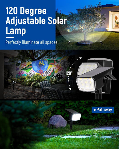 Solar Spot Lights Outdoor Waterproof, Solar Spotlights 10 Pack Cool White4