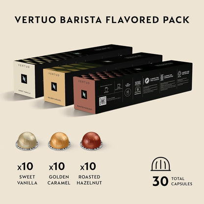 Nespresso Vertuo, Barista Flavored Pack, Medium Roast, 30-Count Coffee Pods | Capsules Pack of 1 Brews 7.77 Fl. Oz.4
