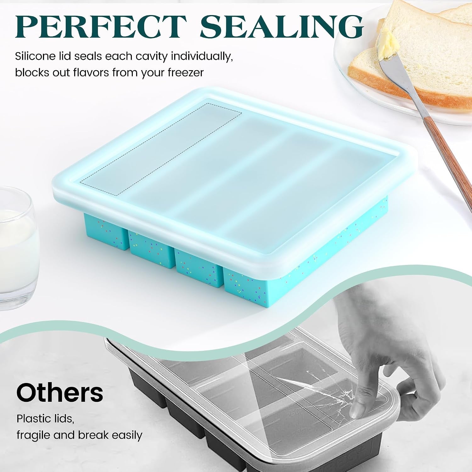 butter-mold-with-stainless-steel-frame-bpa-free-nonstick-butter-mold-for-homemade-butter-with-lid-fits-4-oz-standard-butter-stick-size-aque-1-pc