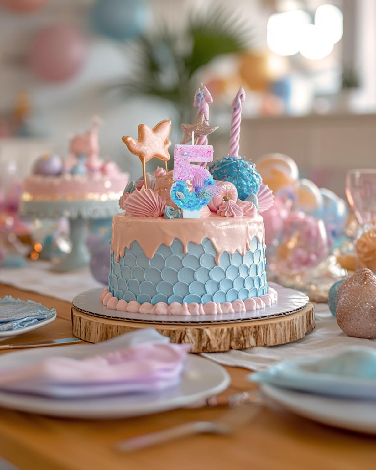 mermaid-themed-birthday-candles-number-5-girls-glitter-birthday-party-supplies-anniversary-party-decor-2-87-inch-cake-topper-decorations-mermaid-themed-number-5