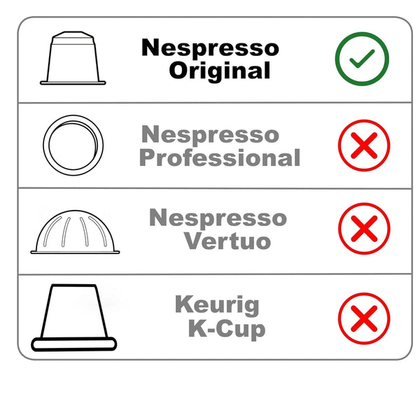Italian Coffee Pods for Nespresso Original (Pack of 100 Regular Ristretto) | Compatible with Nespresso Original Machines, Bpa-Free Espresso Capsules, Made in Italy, Intensity 10/1013
