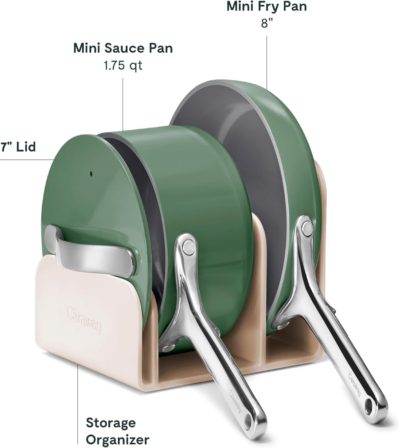 caraway-non-stick-ceramic-mini-cookware-set-ceramic-fry-pan-1-05-qt-8-sauce-pan-1-75-qt-and-storage-rack-non-toxic-ptfe-pfoa-free-sage
