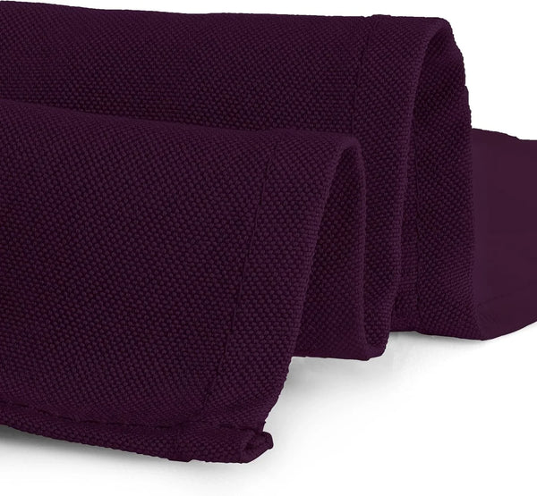 Cloth Napkins - 17 X 17 Inch Eggplant Dinner Napkins - Set of 12 Soft & Absorbent Washable Fabric Cloth Table Napkins with Hemmed Edges for Hotel Restaurant, Holiday Parties & Wedding4