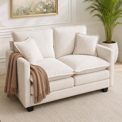 52" Loveseat Sofa, Cloud Love Seat Small Couches for Living Room1