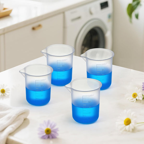 4PCS Silicone Laundry Detergent Cup Holder Laundry Detergent Dispenser Cups6