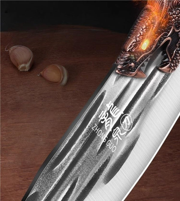 Meat Cleaver, 8.5 Inch Meat Cleaver Butcher'S Boning Knife Hand-Forged Slicing Knife Stainless Steel Chopper Kitchen Knives5