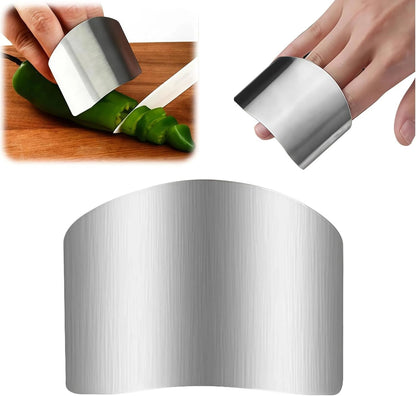 Stainless Steel Finger Guard, Adjustable Finger Guard Protector for Cutting Food, Premium Slicing Tool for Chopping, Dicing, and Food Prep (1PCS)1