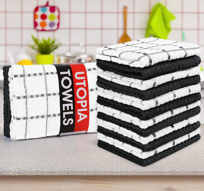 Utopia Kitchen Towels 12 Pack 15X25 Inch 100% Cotton Popcorn Terry | Super Soft, Absorbent, Tea and Bar Towel Set, Linen Dish Towels, Multipurpose Kitchen Use8