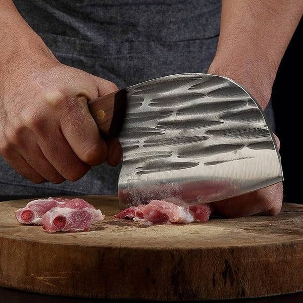 Meat Cleaver, Forged Butcher Cleaver Knife Stainless Steel Meat Fish Fruit Vegetables Slicing Chinese Household Kitchen Chef Knives6