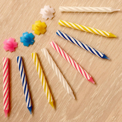 48 Count Birthday Candles Multicolored Spiral, Birthday Candles for Cake7