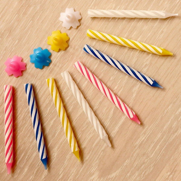 48 Count Birthday Candles Multicolored Spiral, Birthday Candles for Cake7