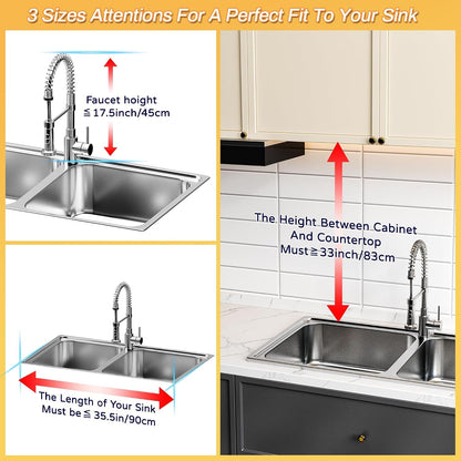 over the Sink Dish Drying Rack (Expandable Height and Length) Snap-On Design 2 Tier Large Dish Rack6